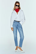 ZARA Basic Poplin Shirt in White