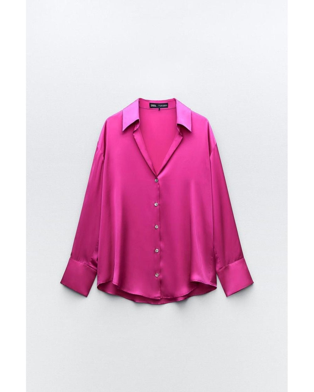 [B9] OVERSIZED SATIN SHIRT