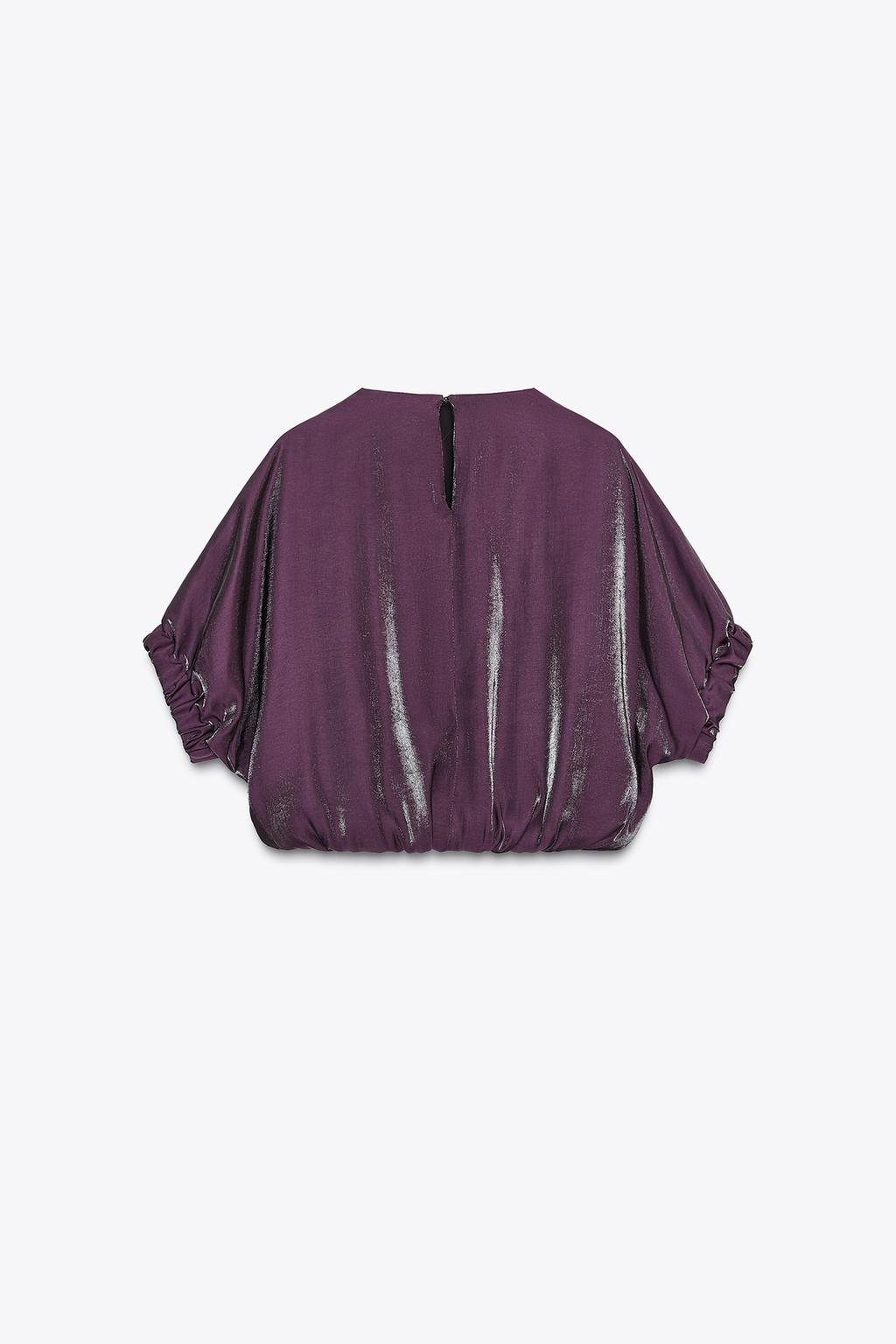[A7] SATIN BALLOON TOP