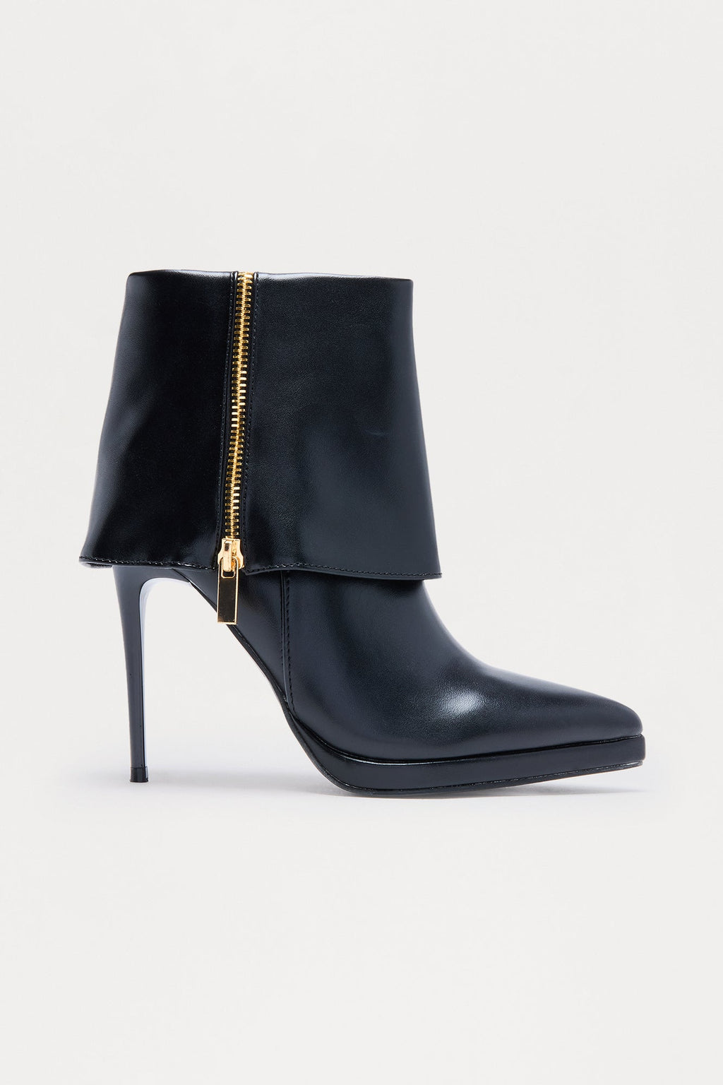 Elin Zipper Overlay Booties - Black - vue 1