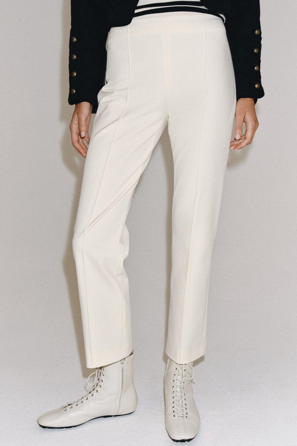 [E6] ZW COLLECTION CROPPED TROUSERS