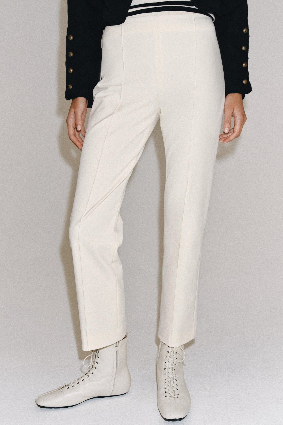 [E6] ZW COLLECTION CROPPED TROUSERS