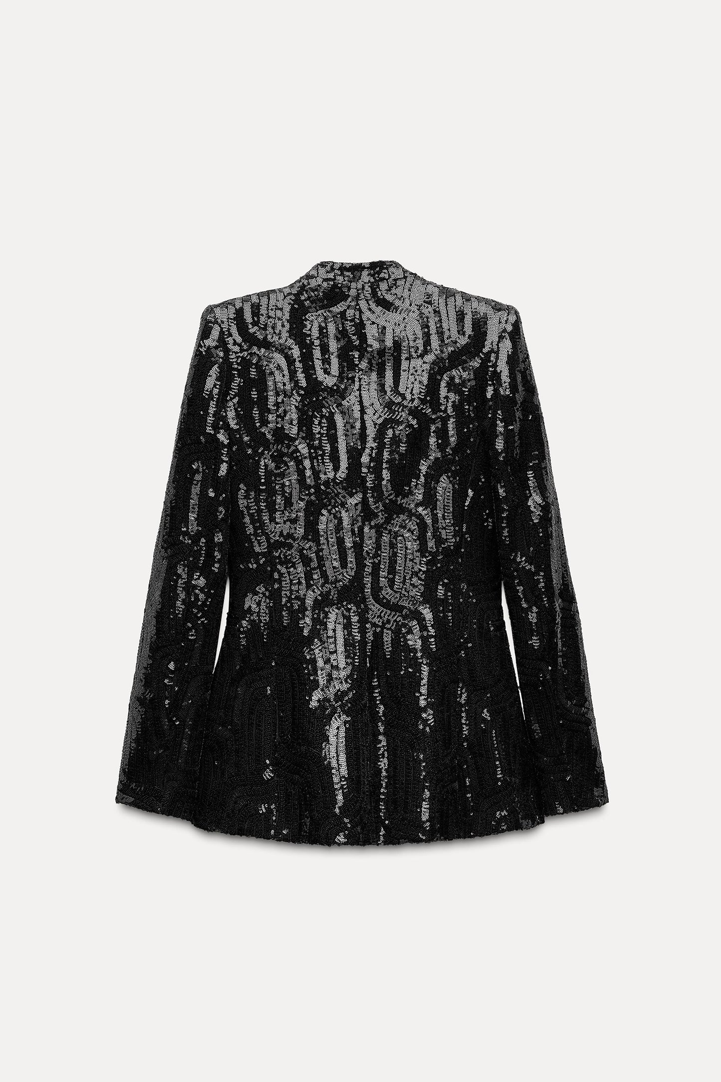 Blazer à paillettes sans revers