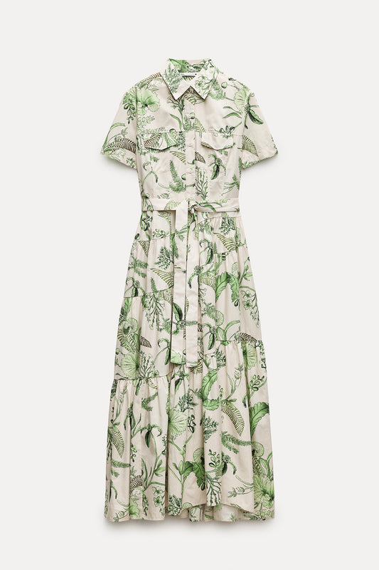 Robe Chemise Fleurie