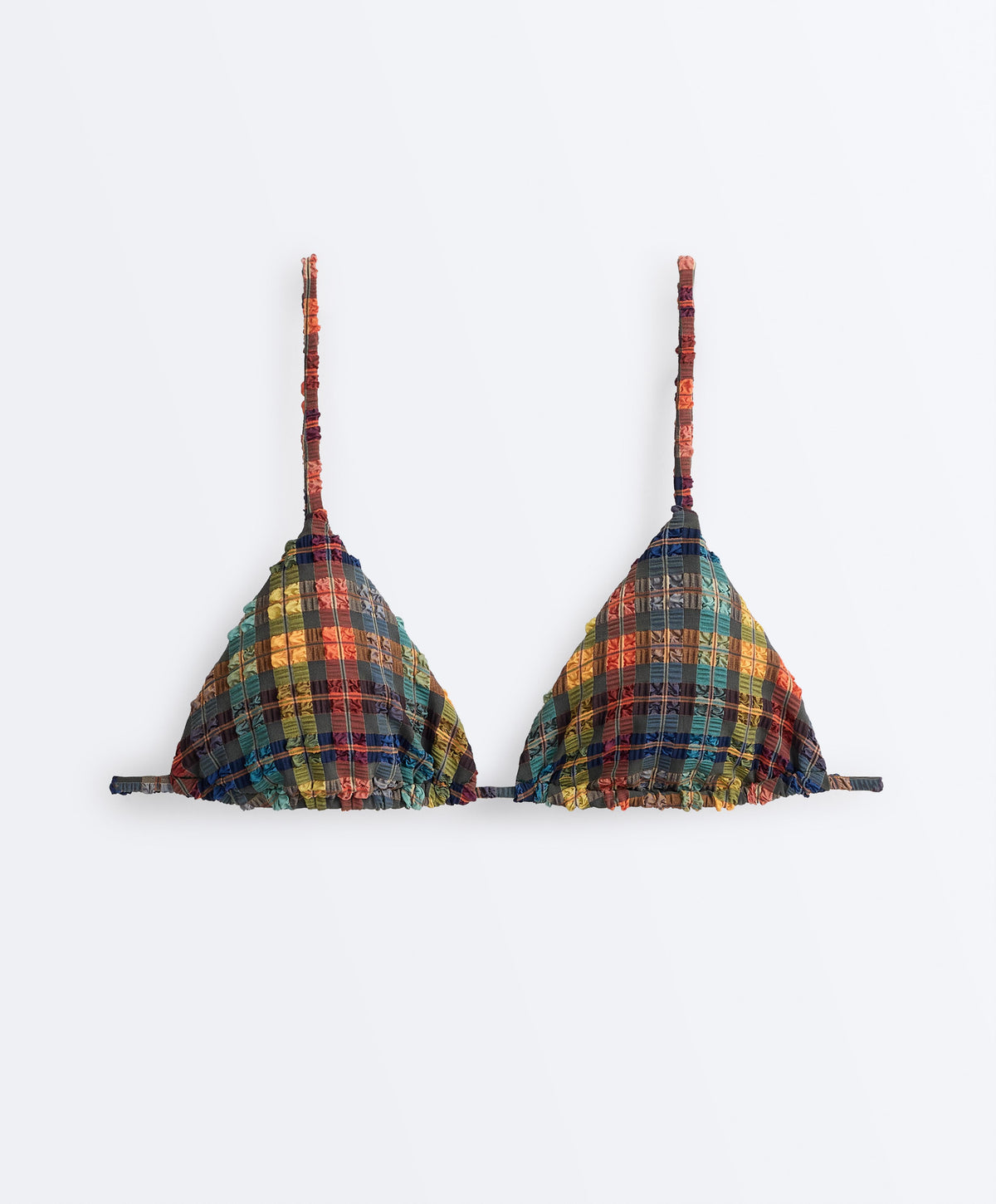 Textured Check Medium-Coverage Bikini Set, view 2 of 4