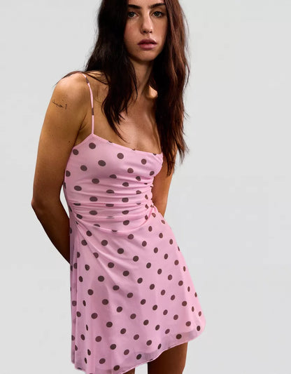 TULLE MINI DRESS WITH STRAPS