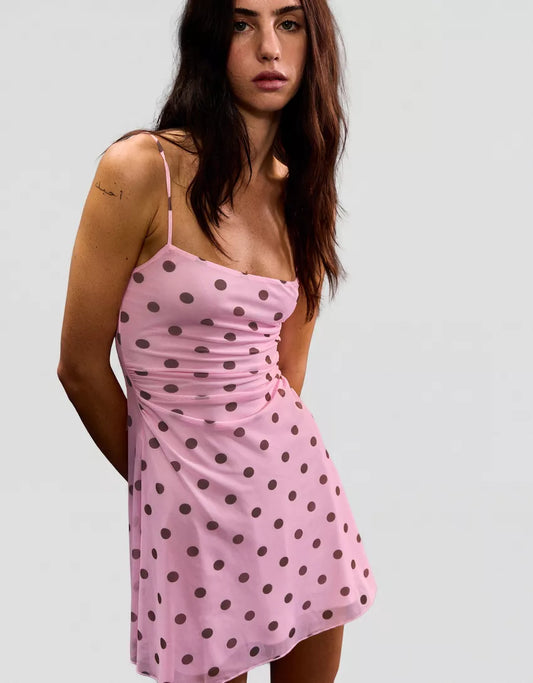 TULLE MINI DRESS WITH STRAPS