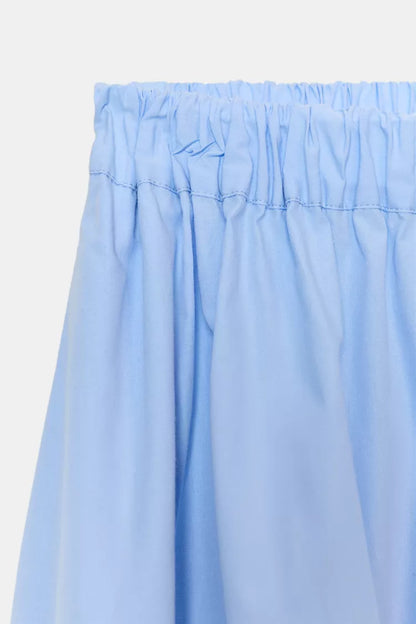 [A7] POPLIN MIDI SKIRT