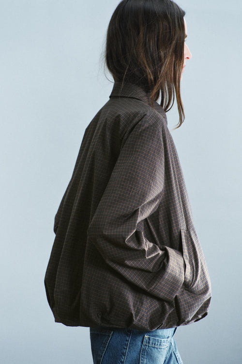 BLOUSON BOMBER À CARREAUX ZW COLLECTION
