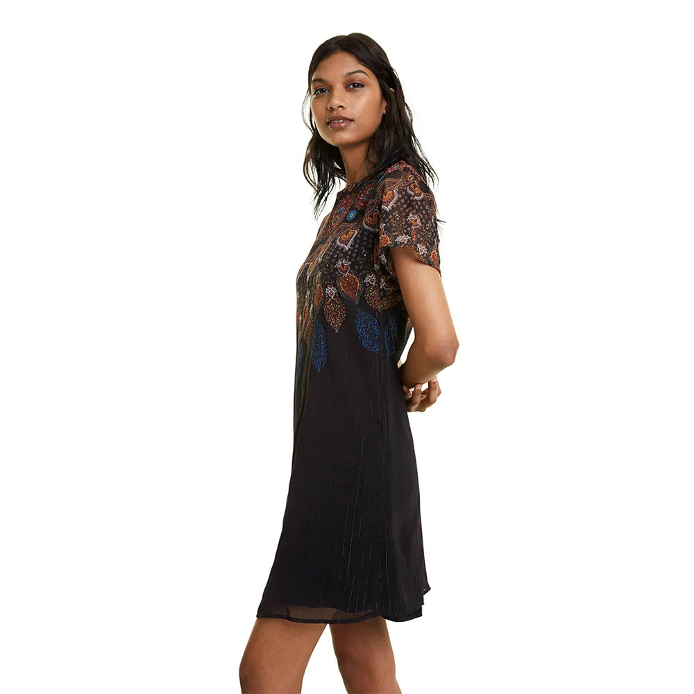 Boho Printed Mini Dress