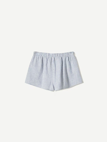 LINEN RUSTIC MINI SHORTS