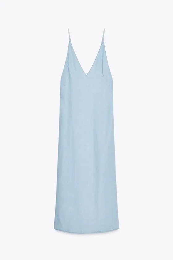 FLOWING DENIM DRESS