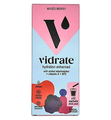 ViDrate Hydration Electrolyte Sachets Mixed Berry - 12 Sachets