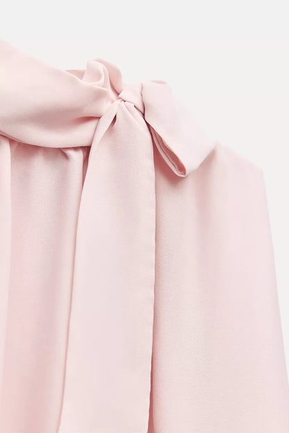 [A8] Pale pink Zara flowing top