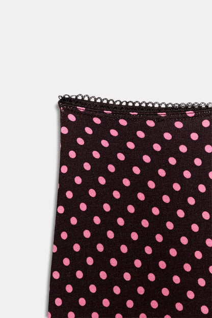Polka dot midi skirt