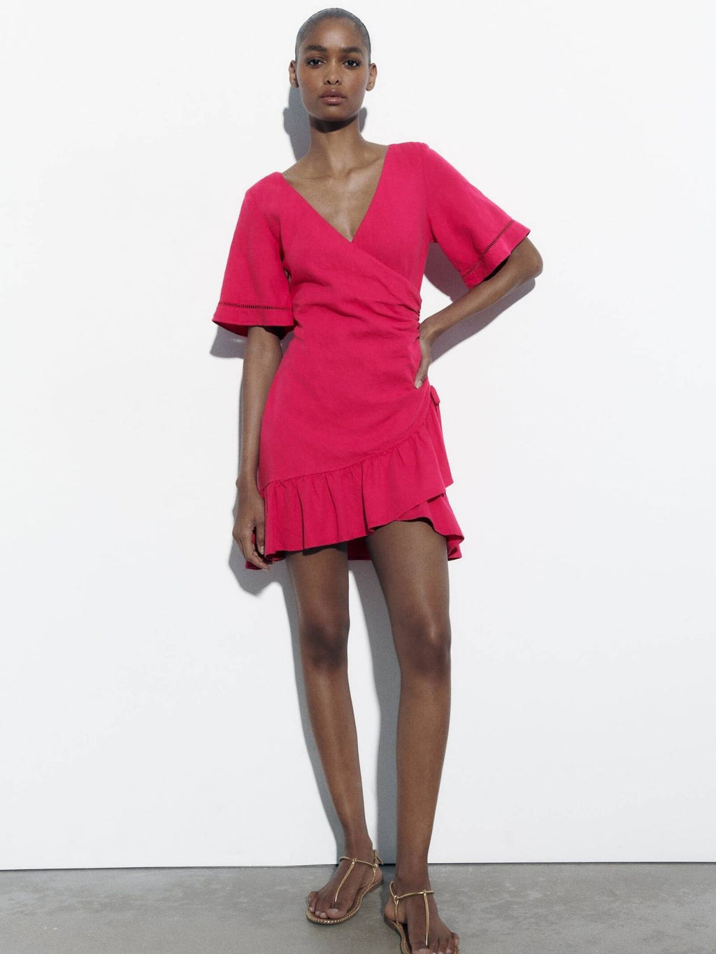[B5] LINEN ZARA DRESS