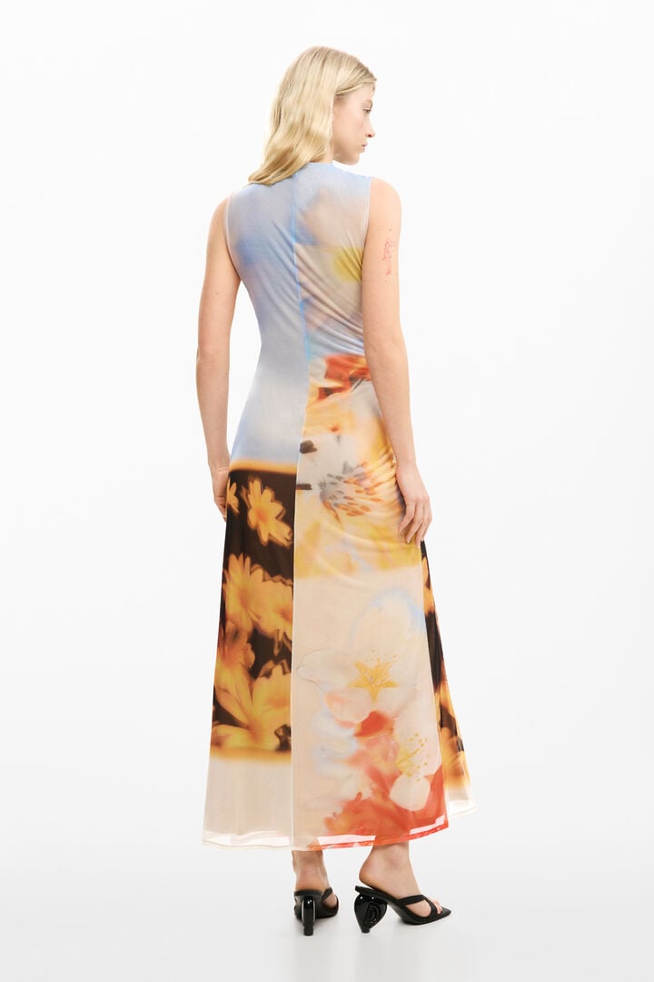 [D1] DRAPED LONG DRESS