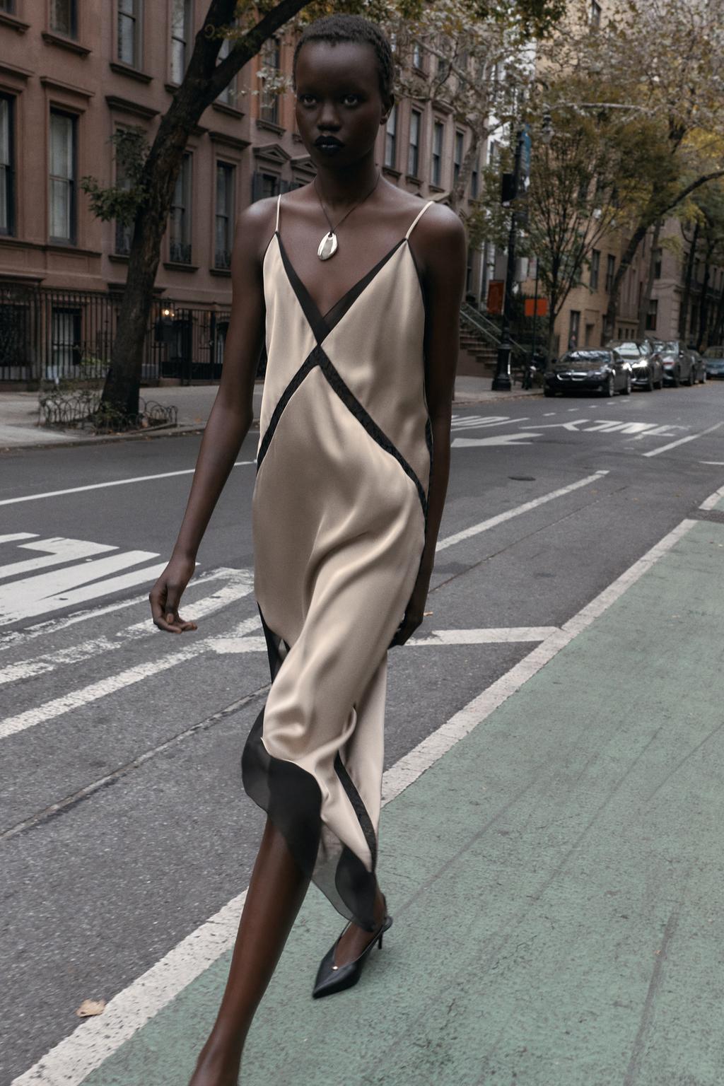 [A8] ZARA SATIN SLIP DRESS