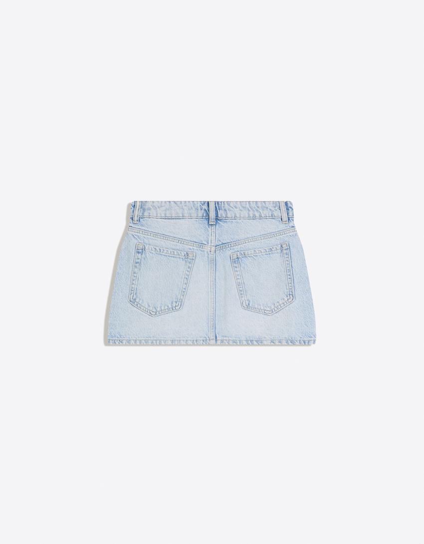 [X5] DENIM MINI SKIRT