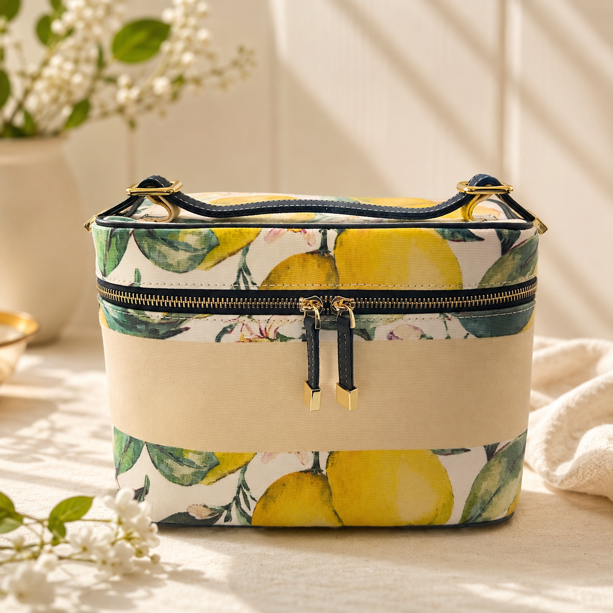 Amalfi Lemon Vanity Case