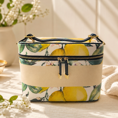 Amalfi Lemon Vanity Case