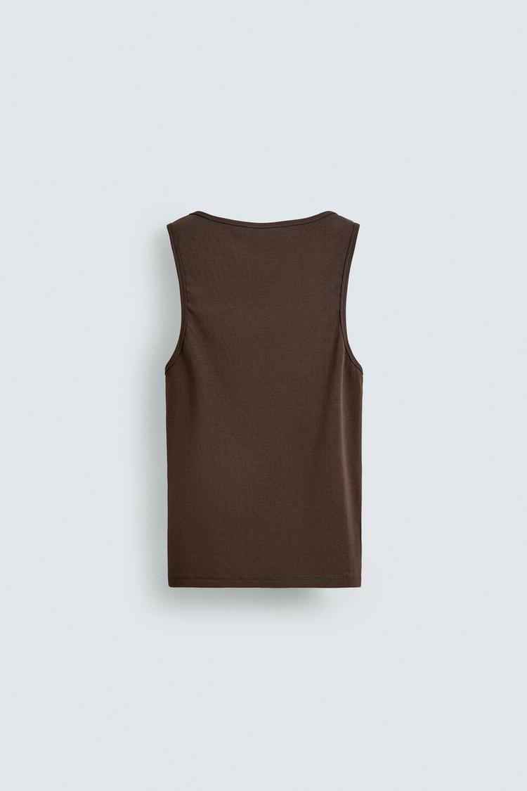 RIBBED TANK TOP