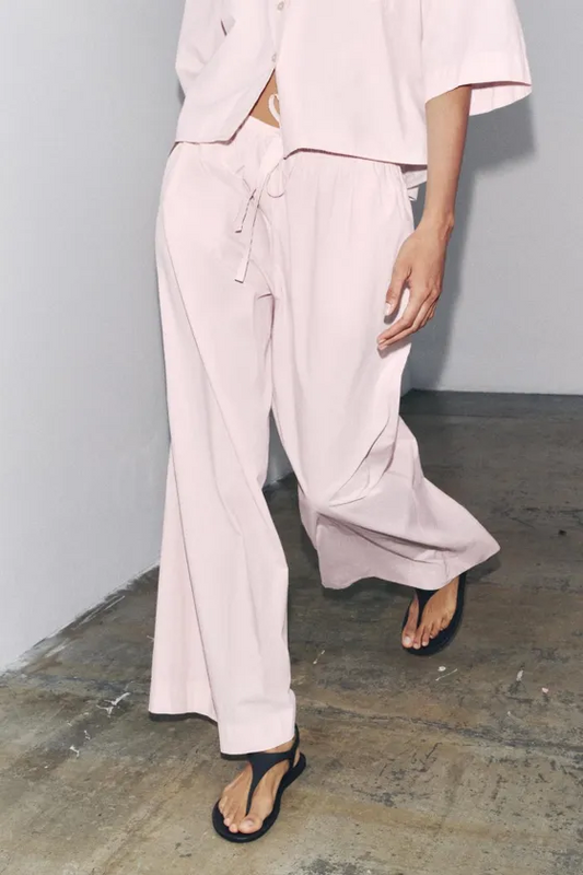 FLOWY WIDE-LEG TROUSERS