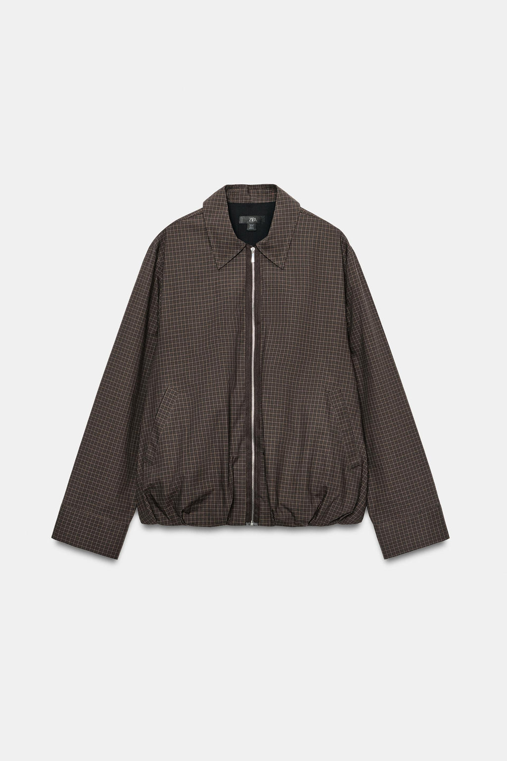 BLOUSON BOMBER À CARREAUX ZW COLLECTION