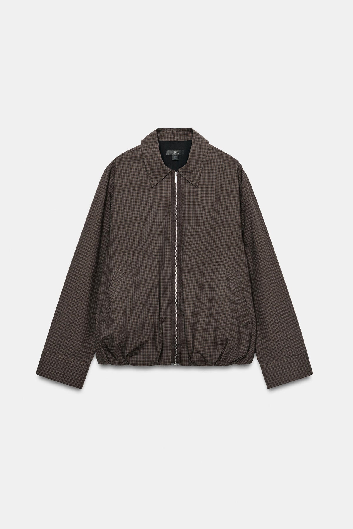 BLOUSON BOMBER À CARREAUX ZW COLLECTION