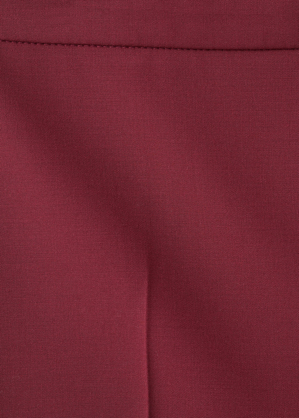MANGO wide-leg suit trousers in wine – fabric detail