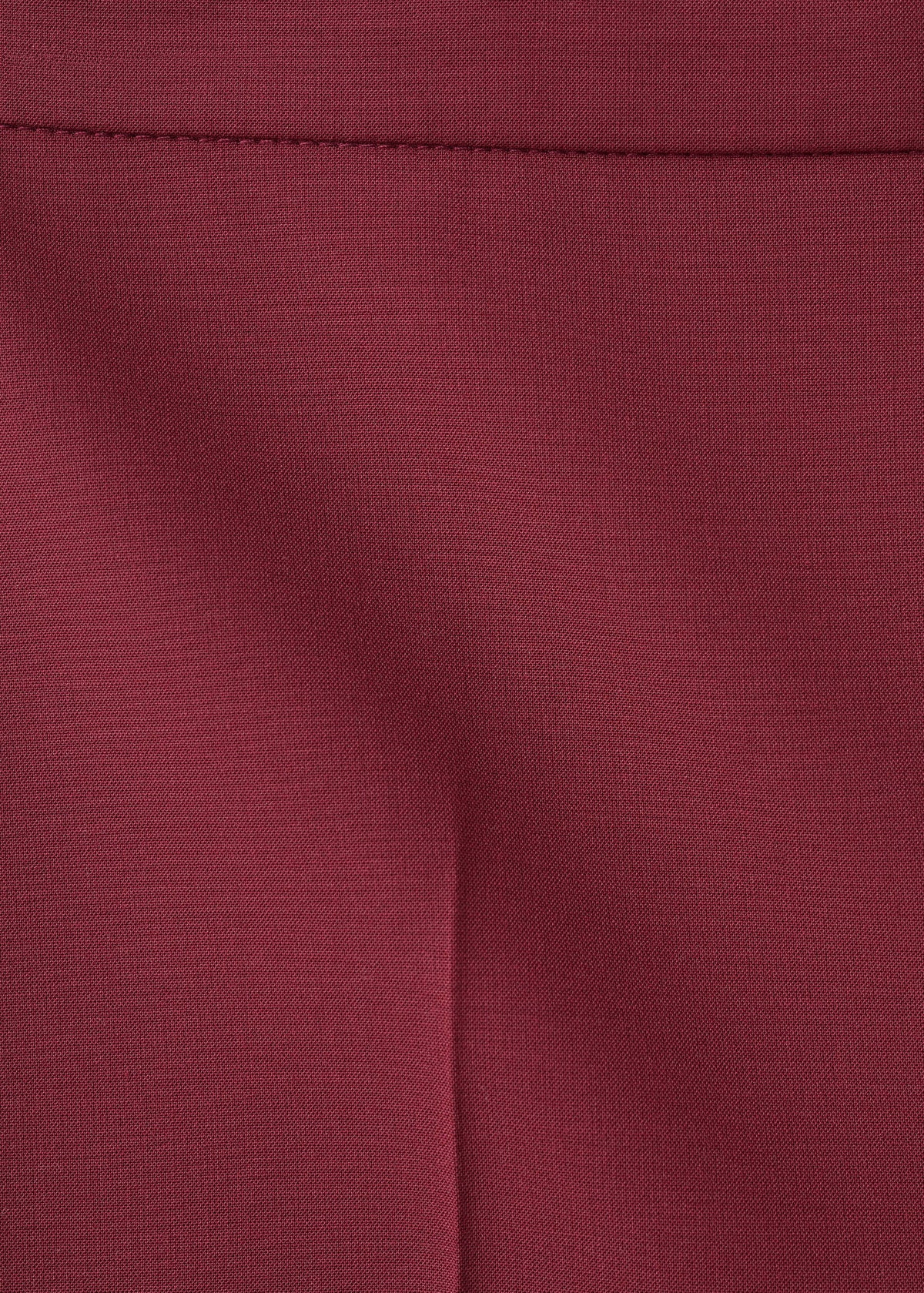 MANGO wide-leg suit trousers in wine – fabric detail