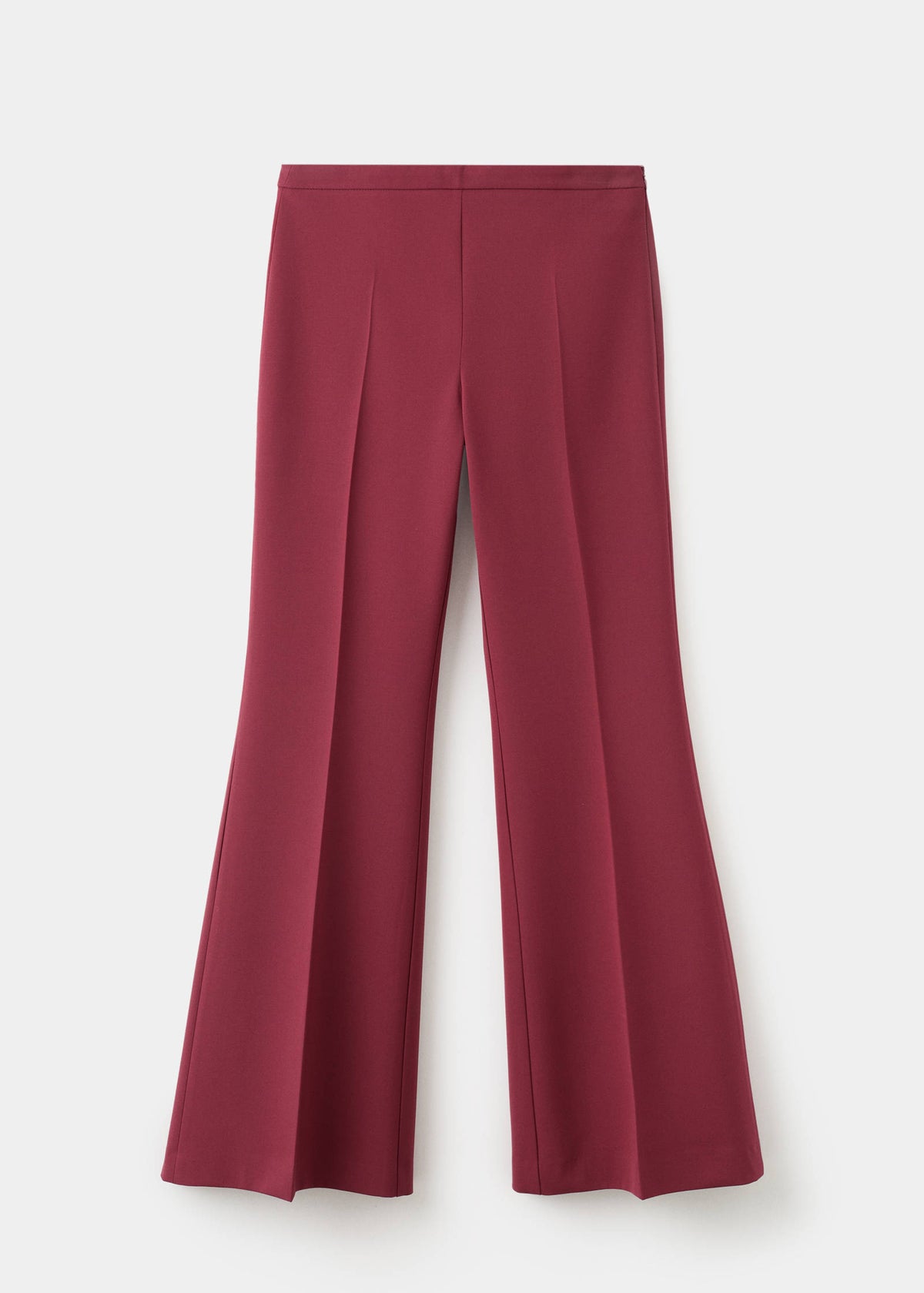 MANGO wide-leg suit trousers in wine – product view
