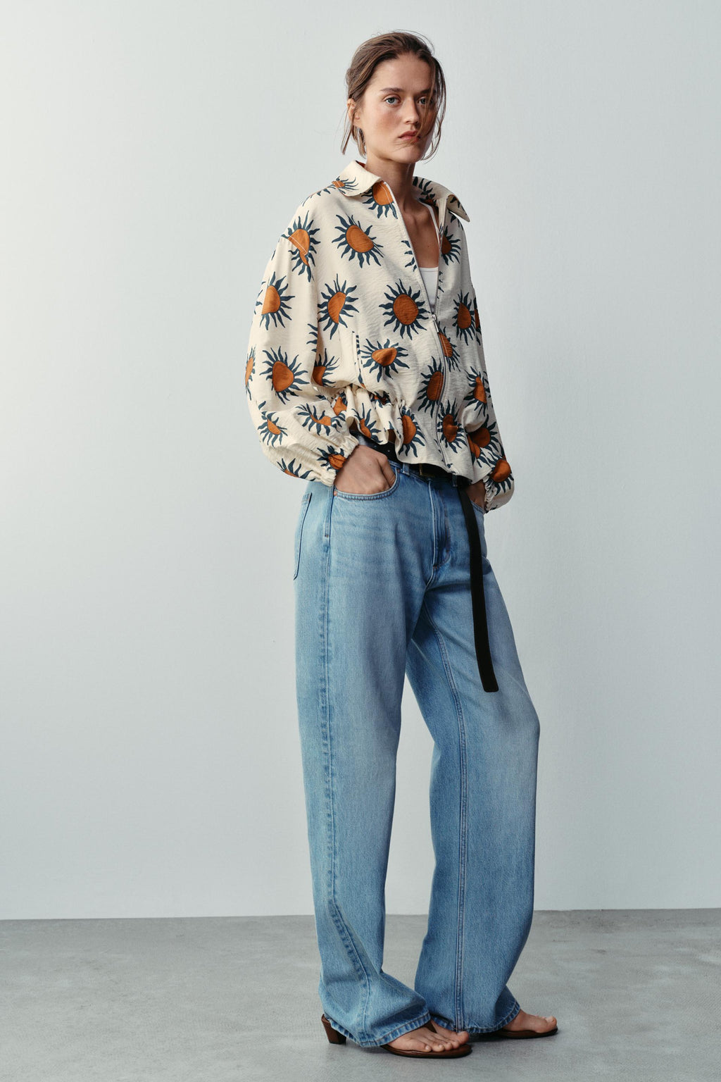 PRINTED BOMBER JACKET