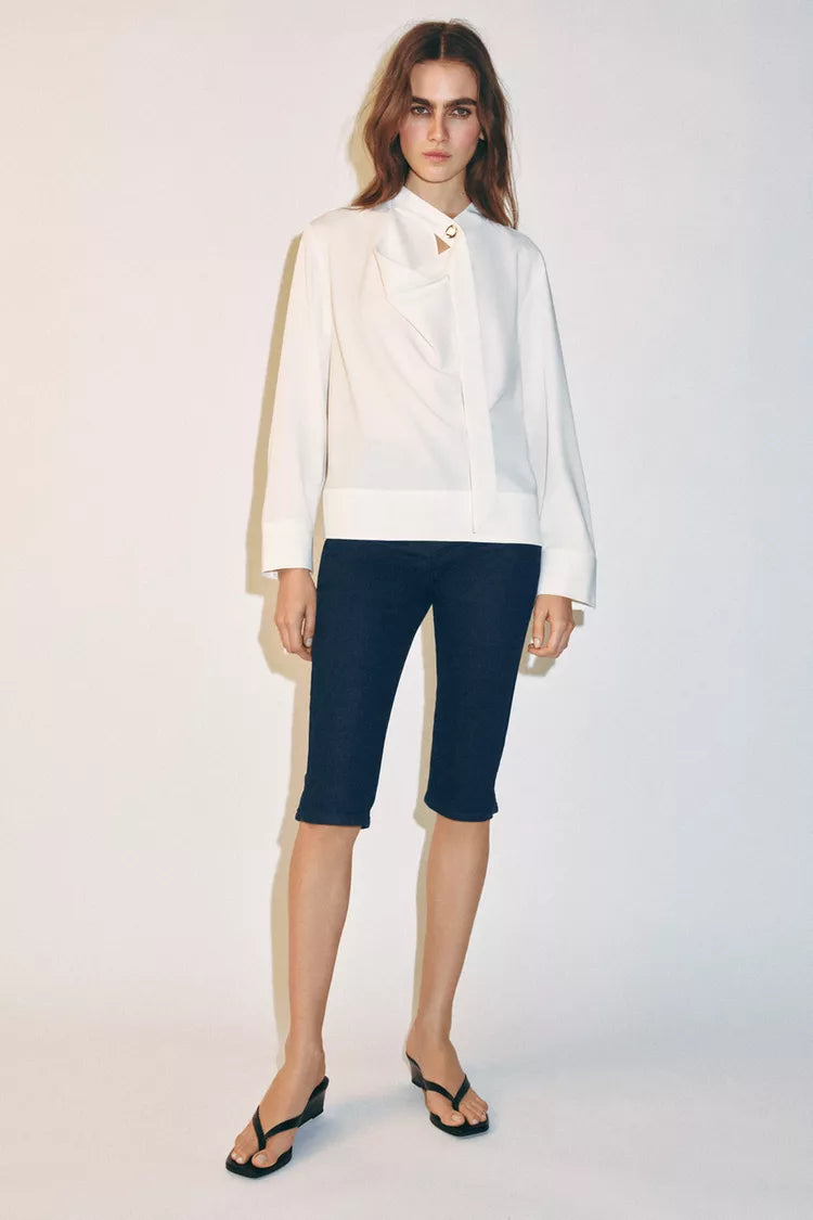[A9] CHEMISE BANDE COL