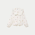 Women's Multicolor Long Sleeve Straight Blouse