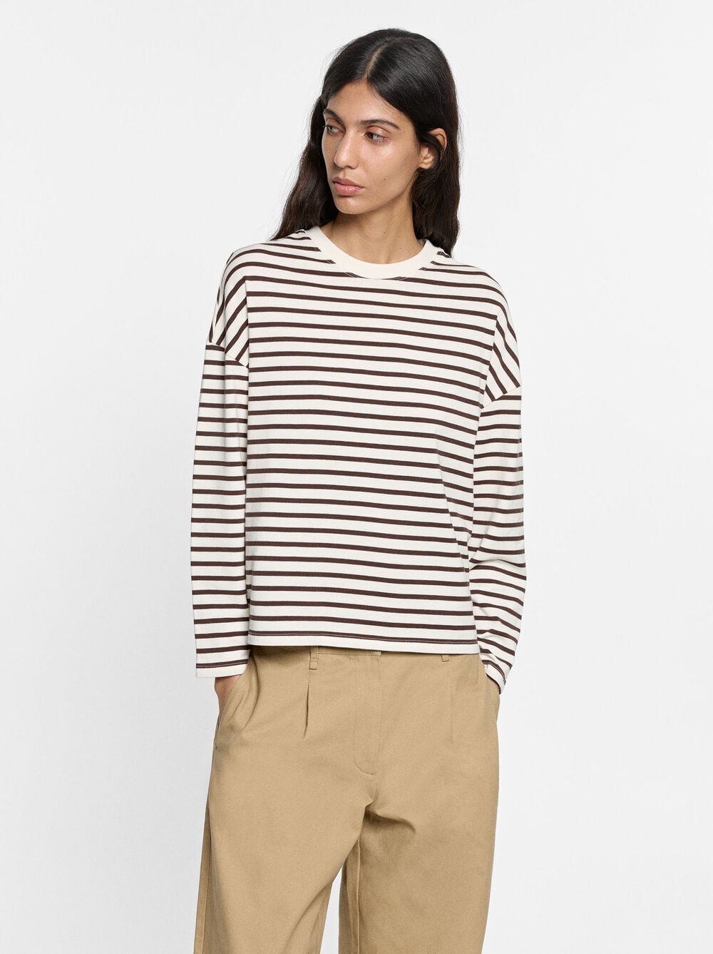 COTTON JUMPER WITH STRIPS