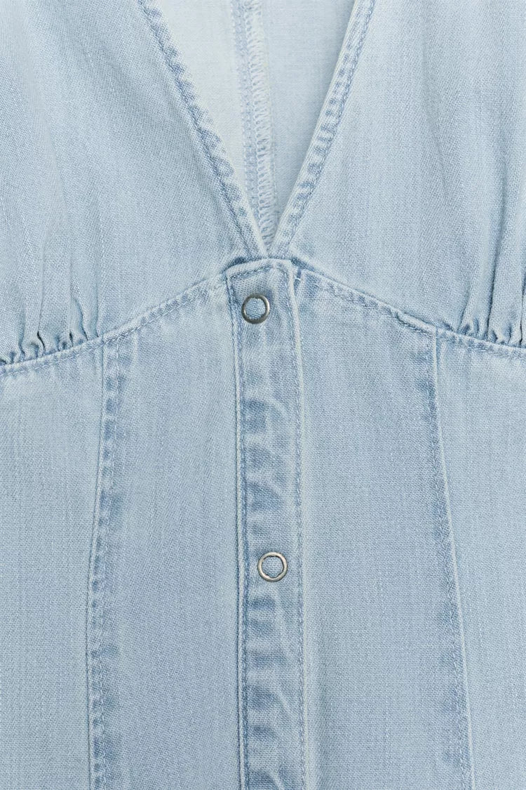 TRF DENIM MINI DRESS