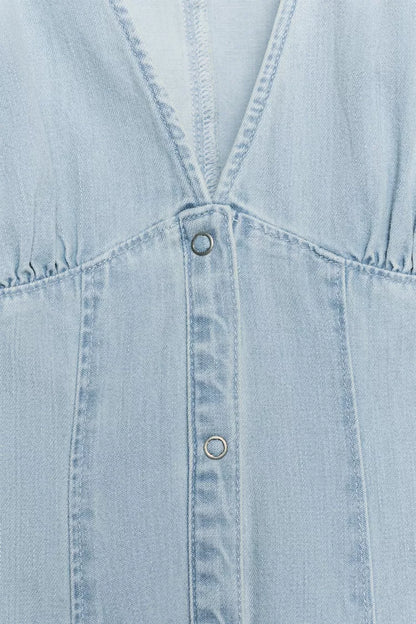 TRF DENIM MINI DRESS