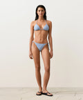 Multicolor Striped Side-Tie Bikini Set, view 1 of 10