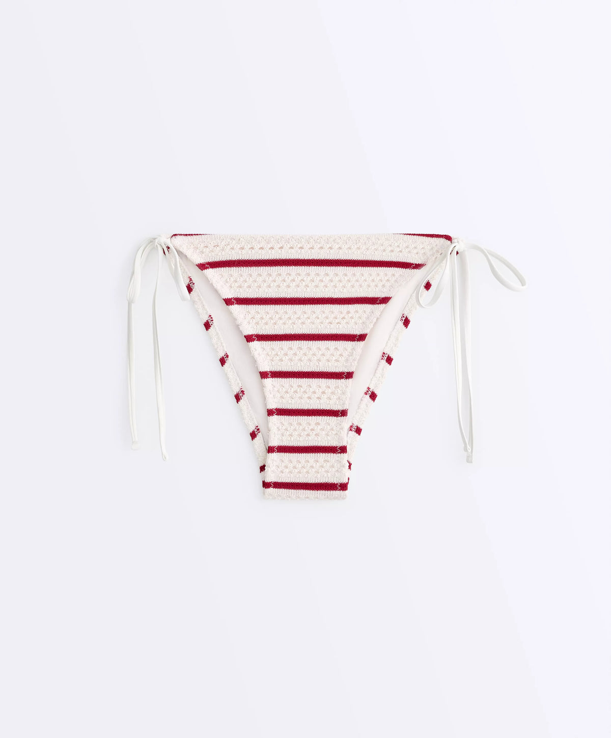 Crochet Striped Triangle Bikini Set, view 4 of 6