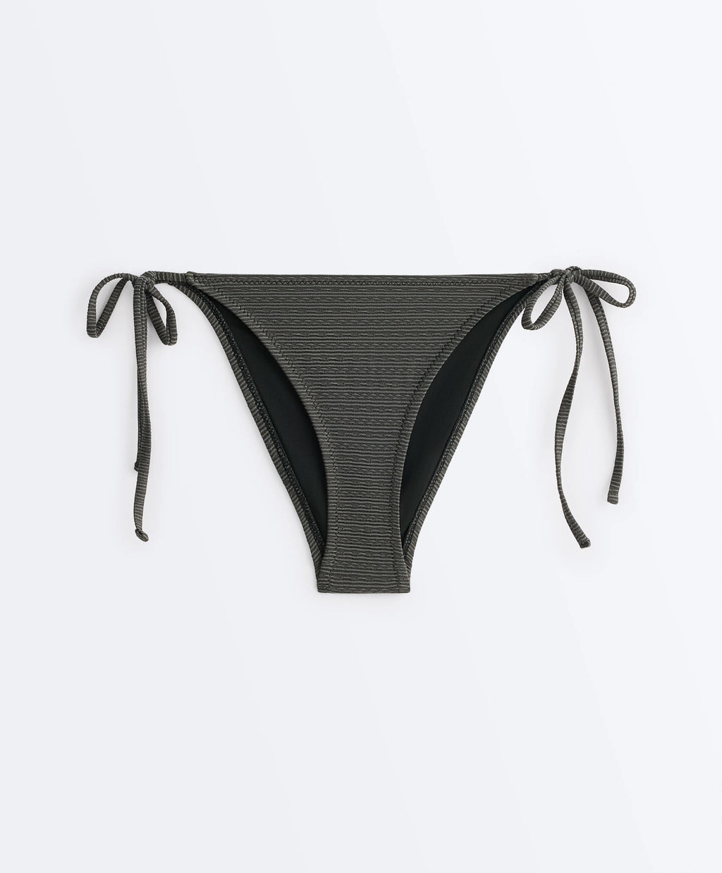 Textured Striped Triangle Bikini Set, view 6 of 6
