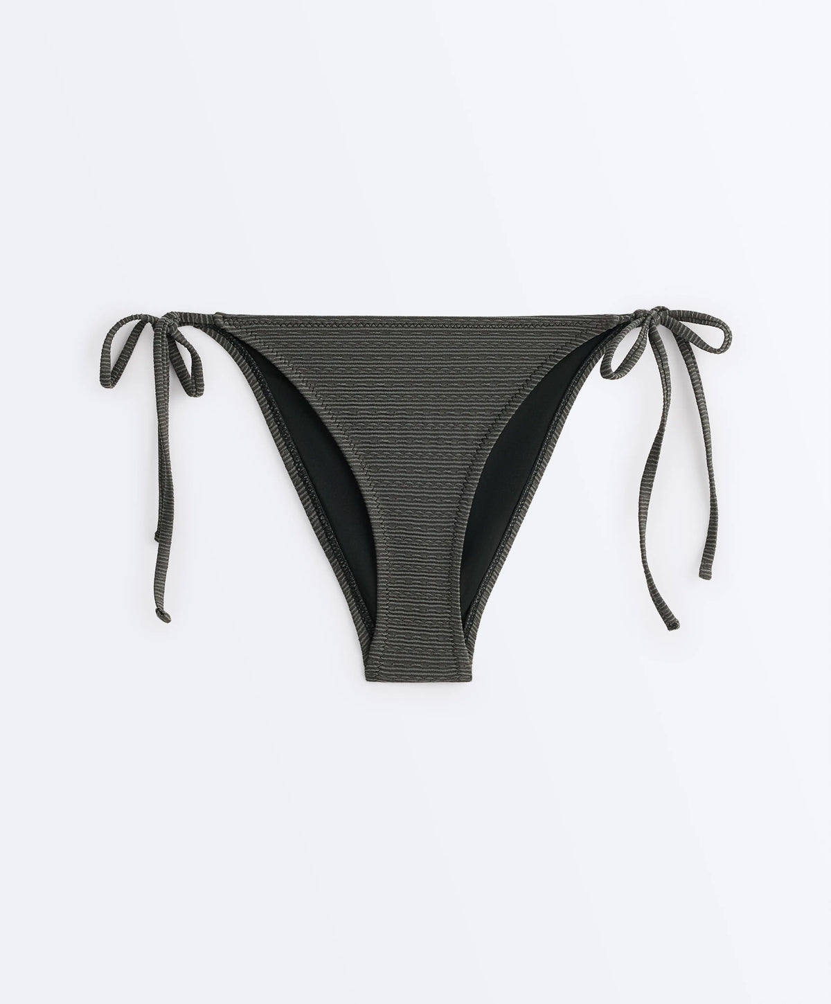 Textured Striped Triangle Bikini Set, view 6 of 6