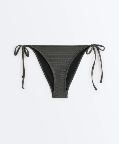TEXTURED STRIPE TRIANGLE BIKINI