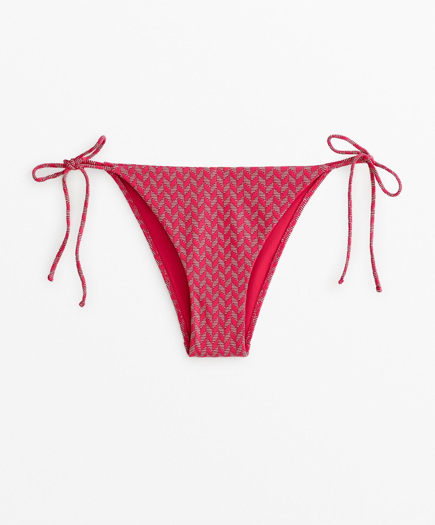 Jacquard triangle bikini set