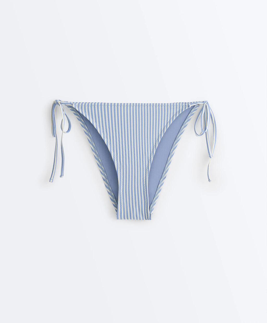 Multicolor Striped Side-Tie Bikini Set, view 8 of 10
