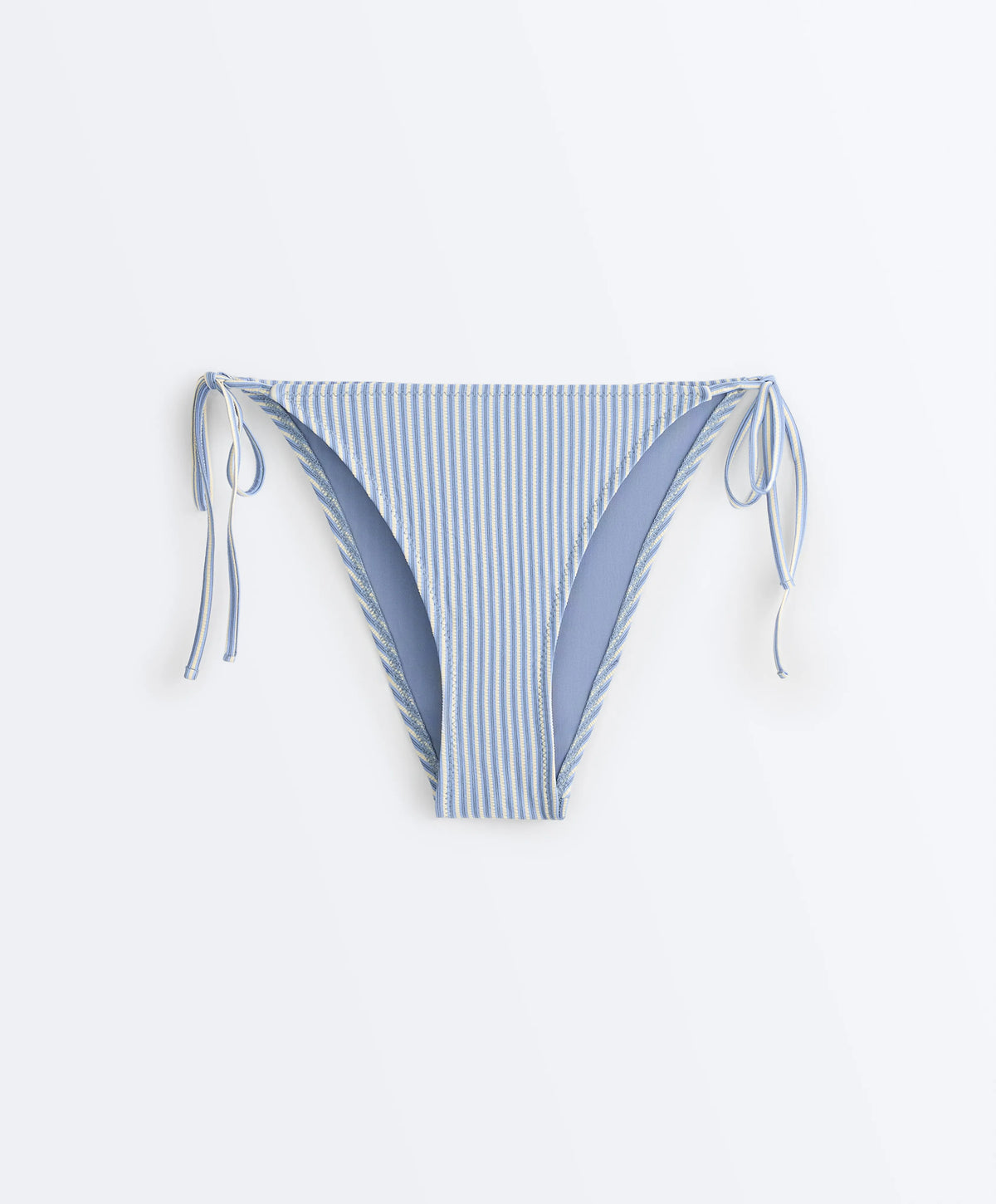 Multicolor Striped Side-Tie Bikini Set, view 8 of 10