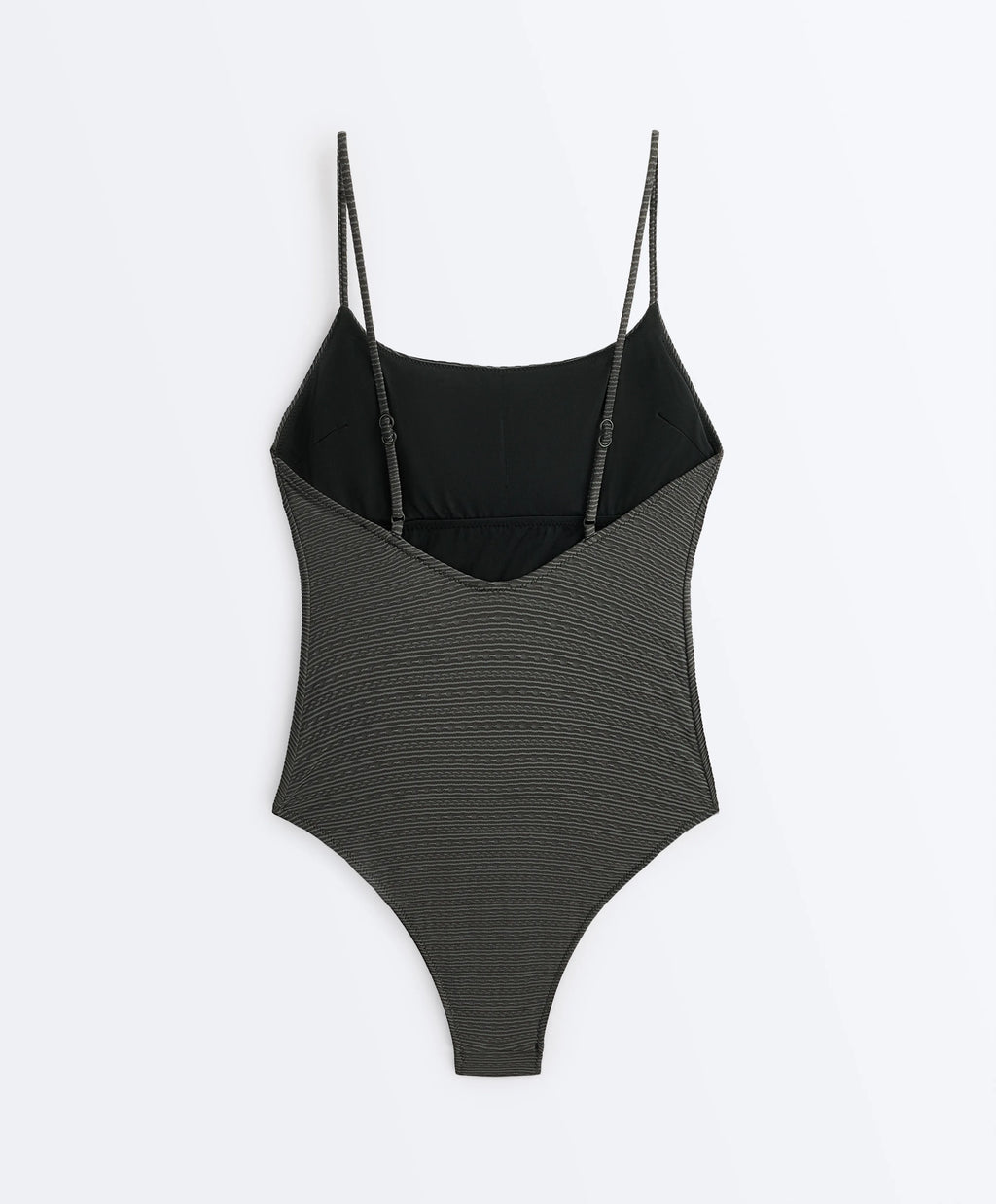 Minimal Striped Backless One-Piece Swimsuit, view 7 of 7