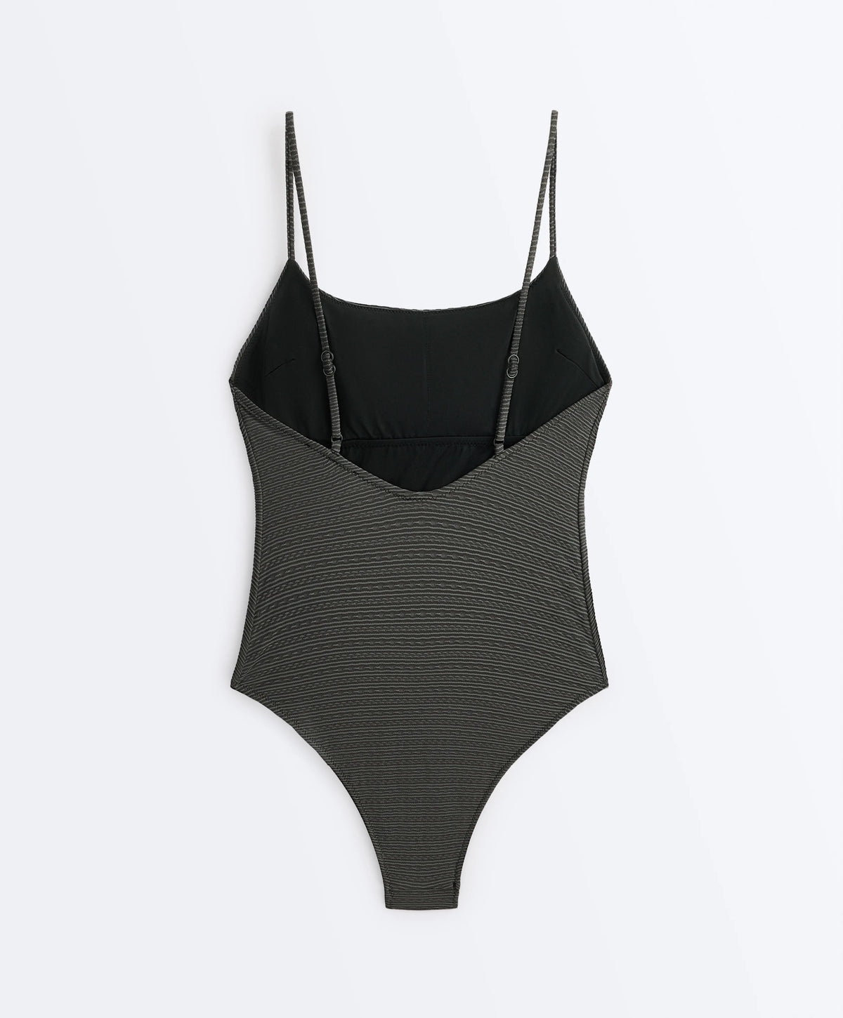 Minimal Striped Backless One-Piece Swimsuit, view 7 of 7
