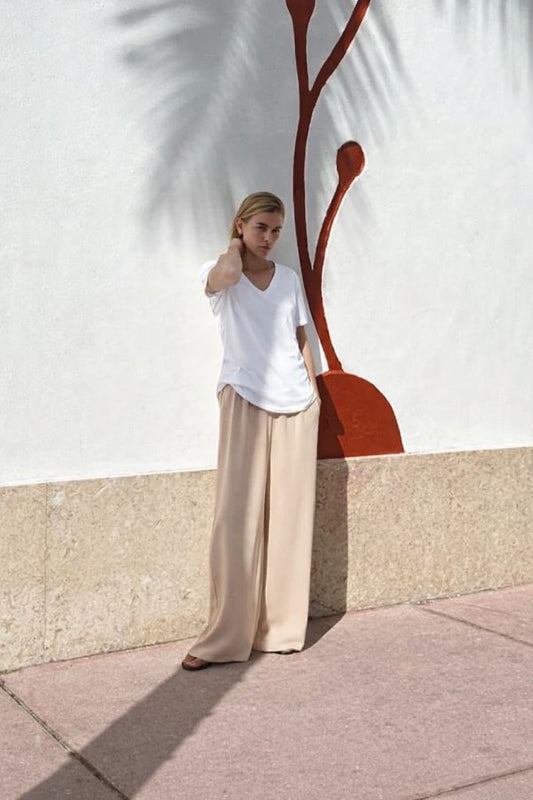 PANTALON WIDE LEG FLUIDE