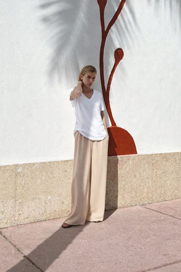 Pantalon Wide Leg Fluide